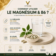 VITARQ Magnésium B6 30 gélules – complément sommeil et système nerveux Maroc — VITARQ, vue 6